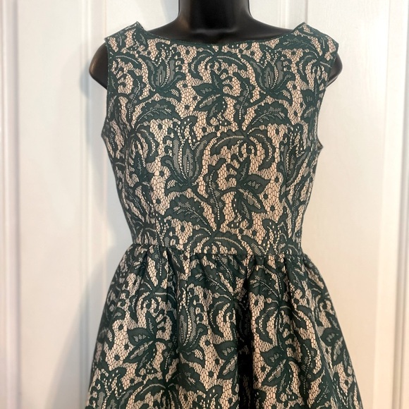 “ZARA” Tulip Lace Overlay Dress - Picture 6 of 16